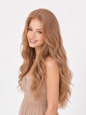 28 Inch Strawberry Blonde HD Lace Front Body Wave Wig