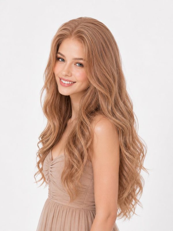 28 Inch Strawberry Blonde HD Lace Front Body Wave Wig